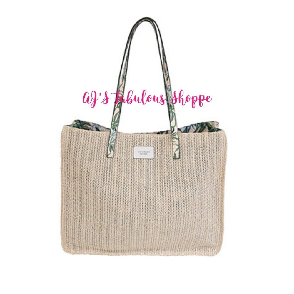 Victoria's Secret Woven Tote Bag NWT
